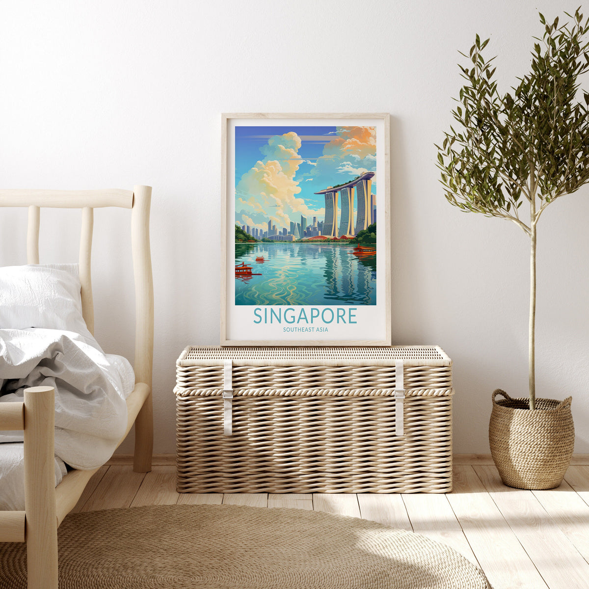 Singapore Asia travel poster – view 2