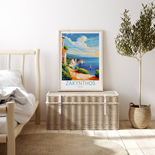 Zakynthos travel poster – view 2