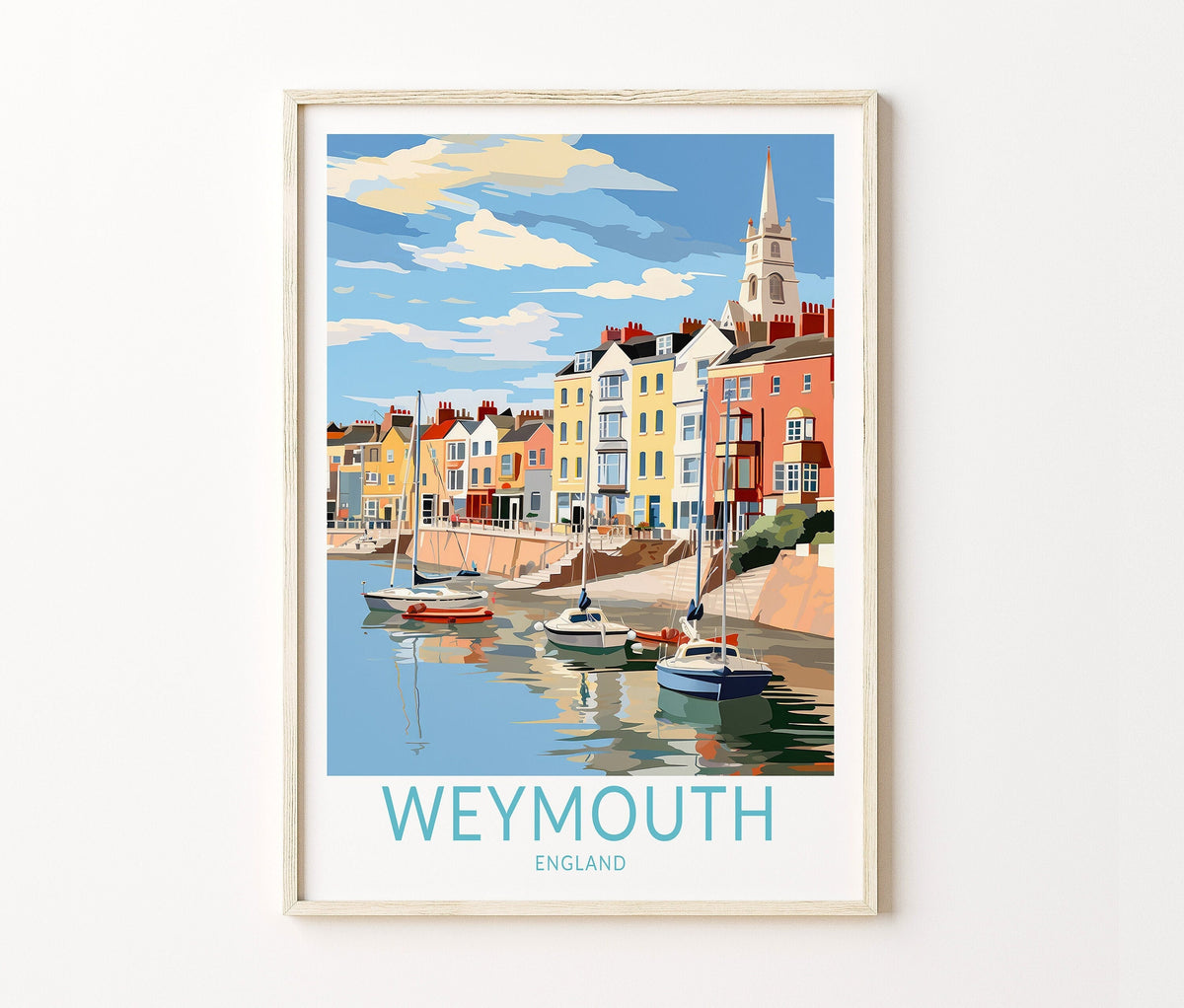 Weymouth Travel Poster – London Wall Art Print