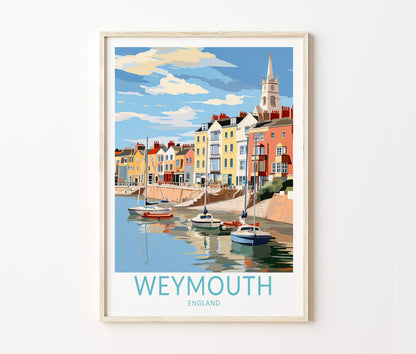 Weymouth Travel Poster – London Wall Art Print