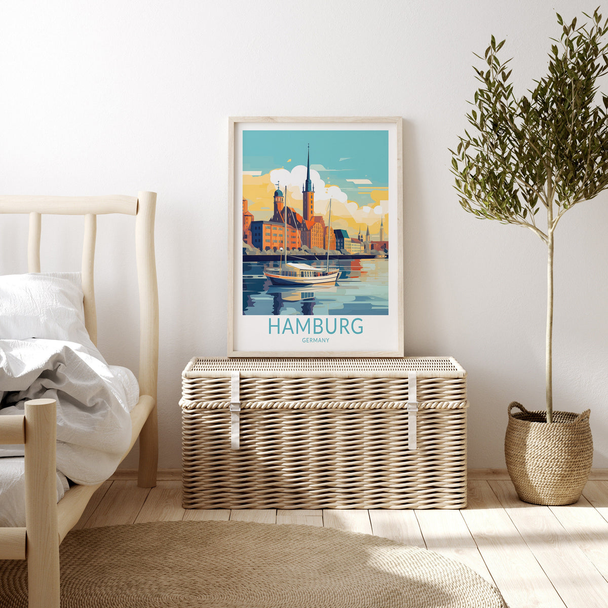 Hamburg travel poster – view 2