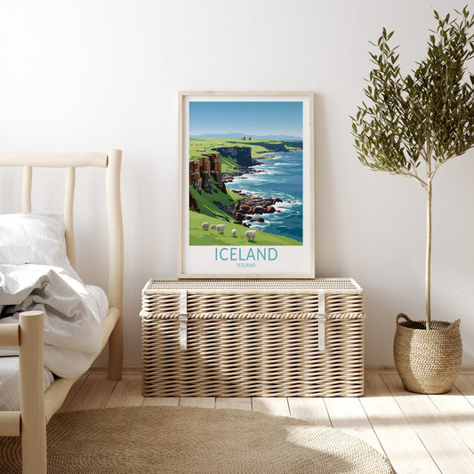 Iceland travel poster – view 2