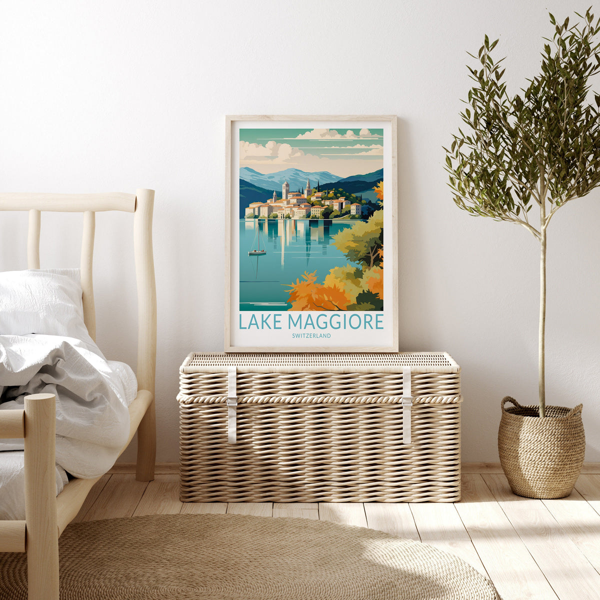 Lake Maggiore travel poster – view 2