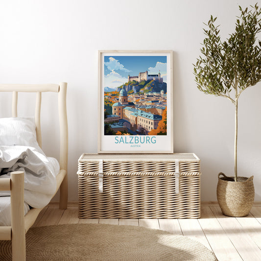 Salzburg travel poster – view 2