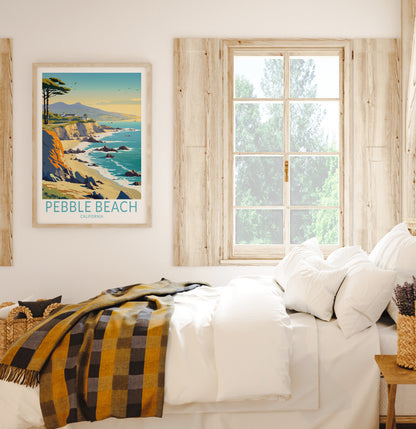Pebble Beach travel poster – view 3