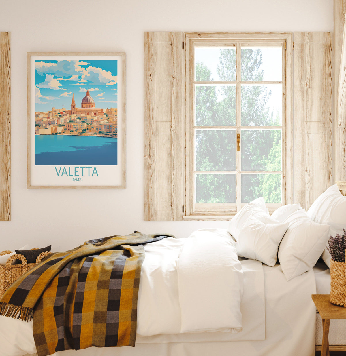 Valletta travel poster – view 3