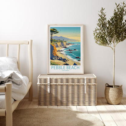 Pebble Beach travel poster – view 2