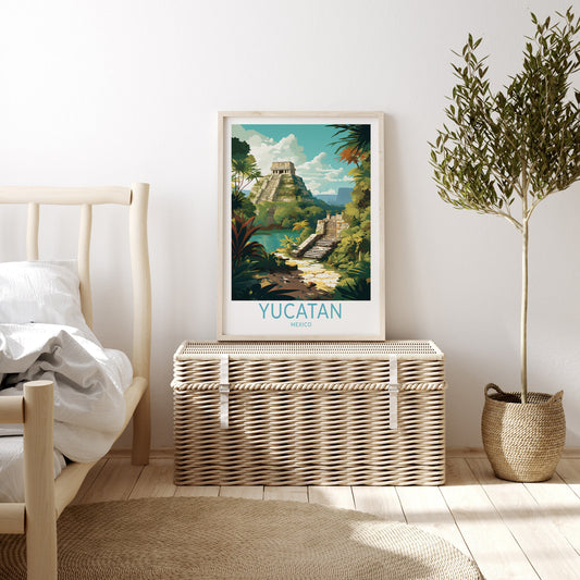 Yucatan travel poster – view 2