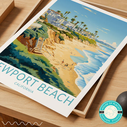 Newport Beach travel poster – view 6