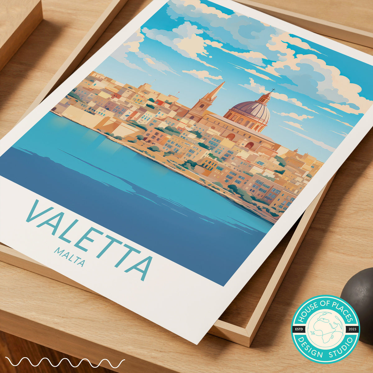 Valletta travel poster – view 6