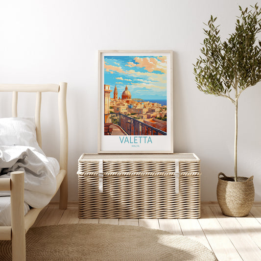 Valletta travel poster – view 2