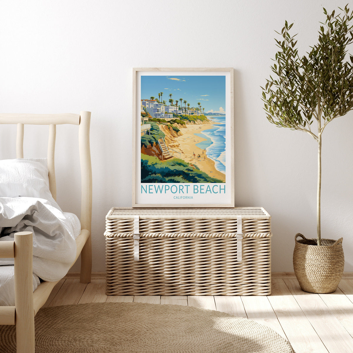 Newport Beach travel poster – view 2