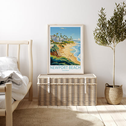 Newport Beach travel poster – view 2
