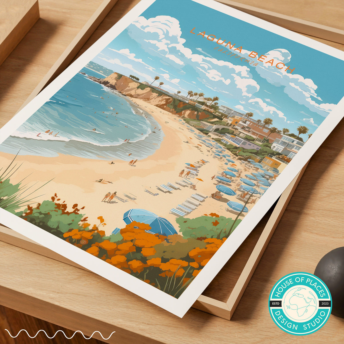 Laguna Beach travel poster – view 6