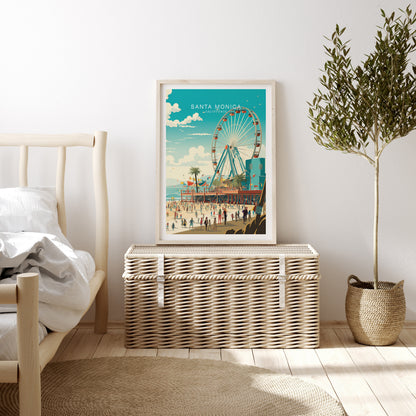 Santa Monica travel poster – view 2