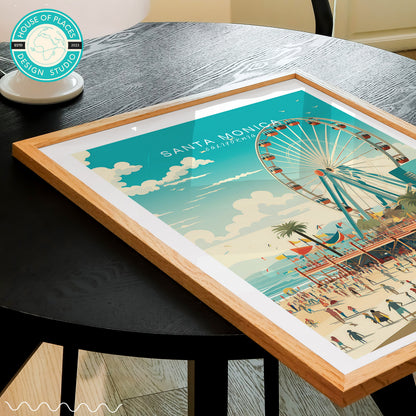 Santa Monica travel poster – view 4