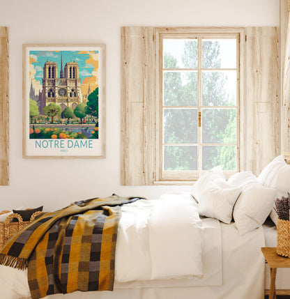 Cathédrale Notre-Dame travel poster – view 3
