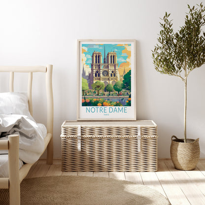 Cathédrale Notre-Dame travel poster – view 2
