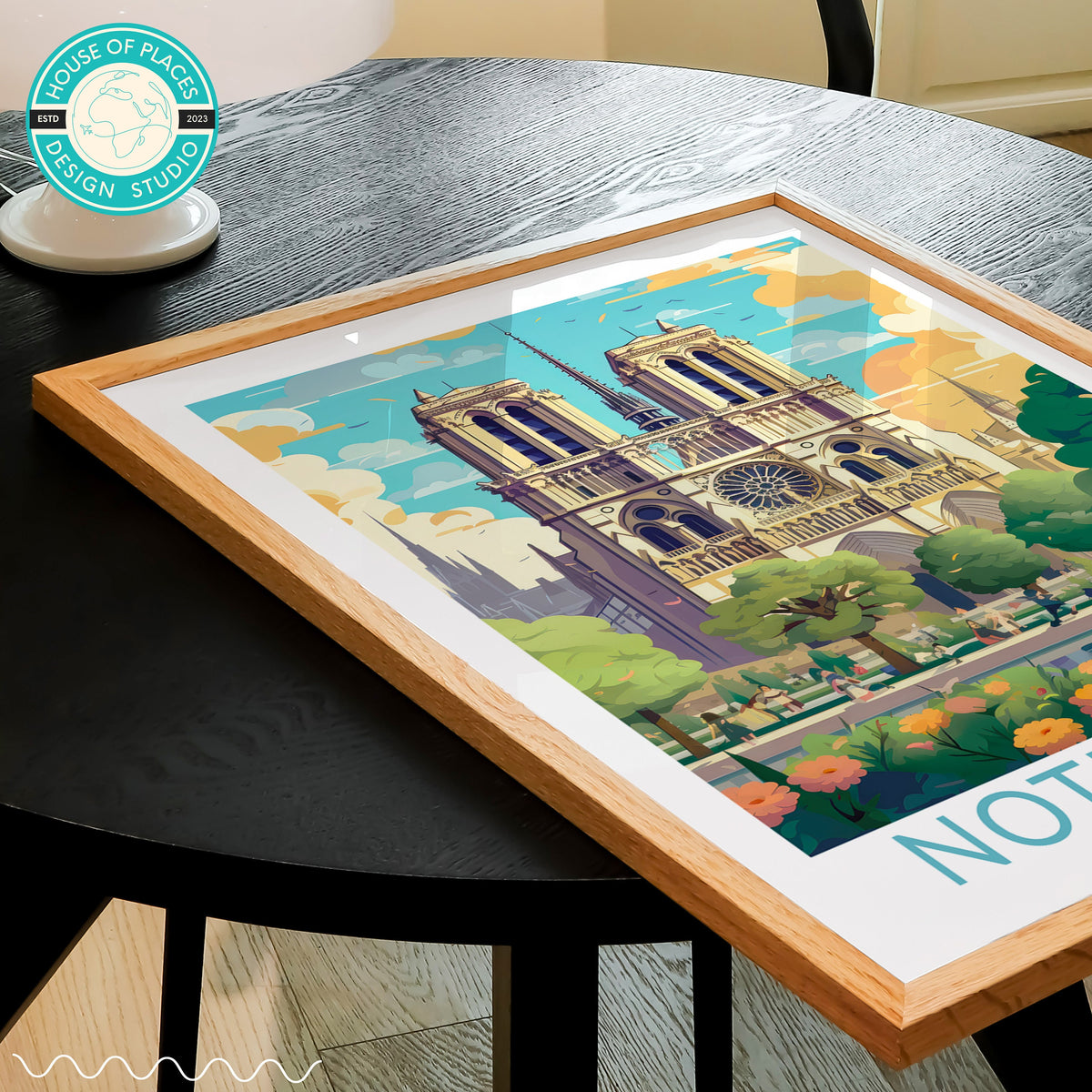 Cathédrale Notre-Dame travel poster – view 4