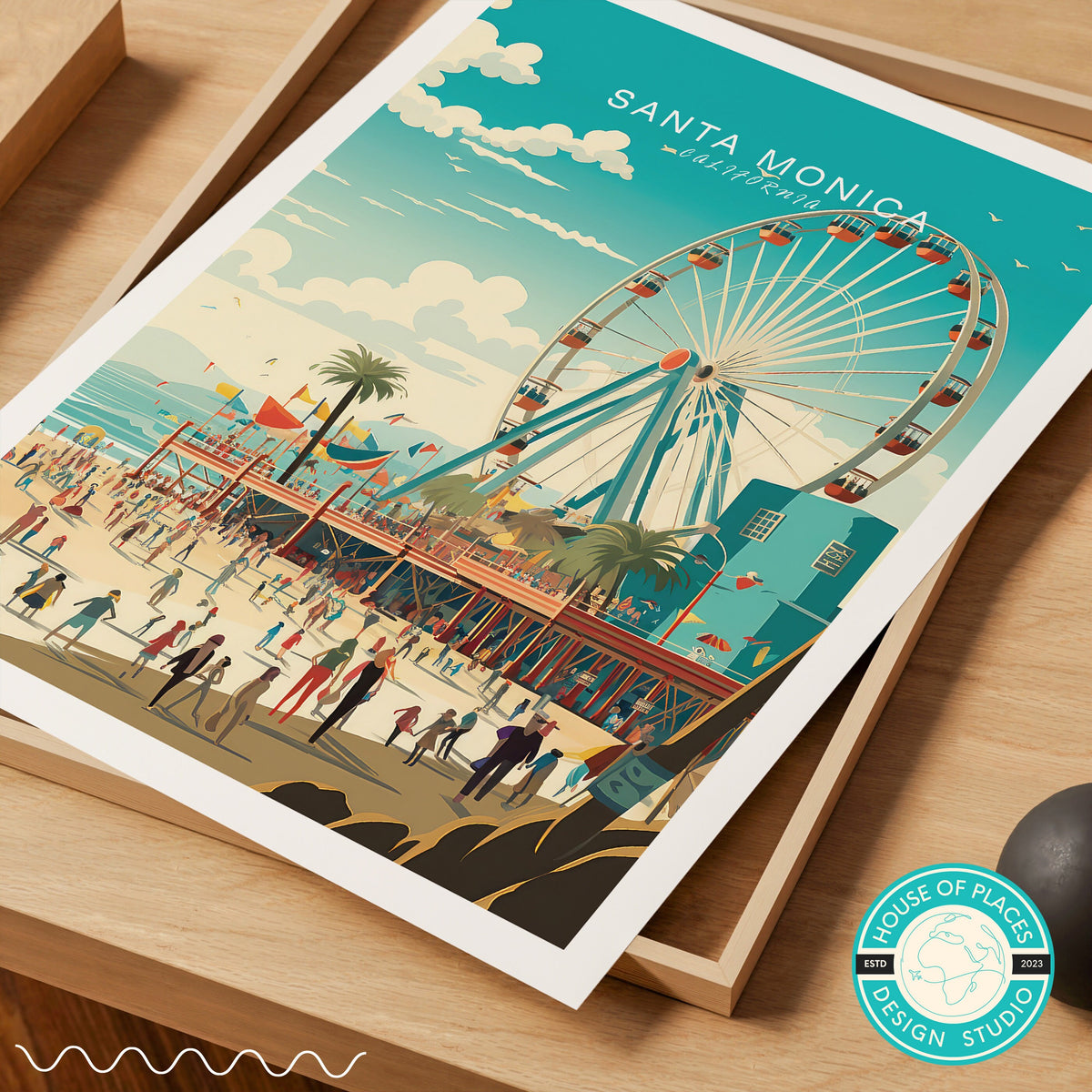 Santa Monica travel poster – view 6