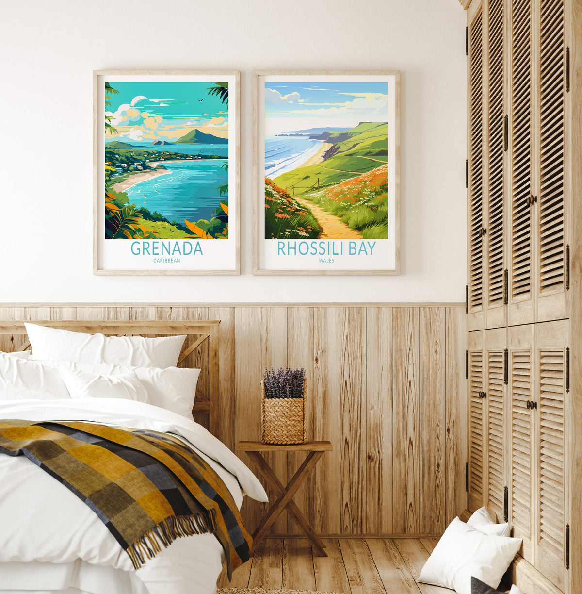 Rhossili travel poster – view 7