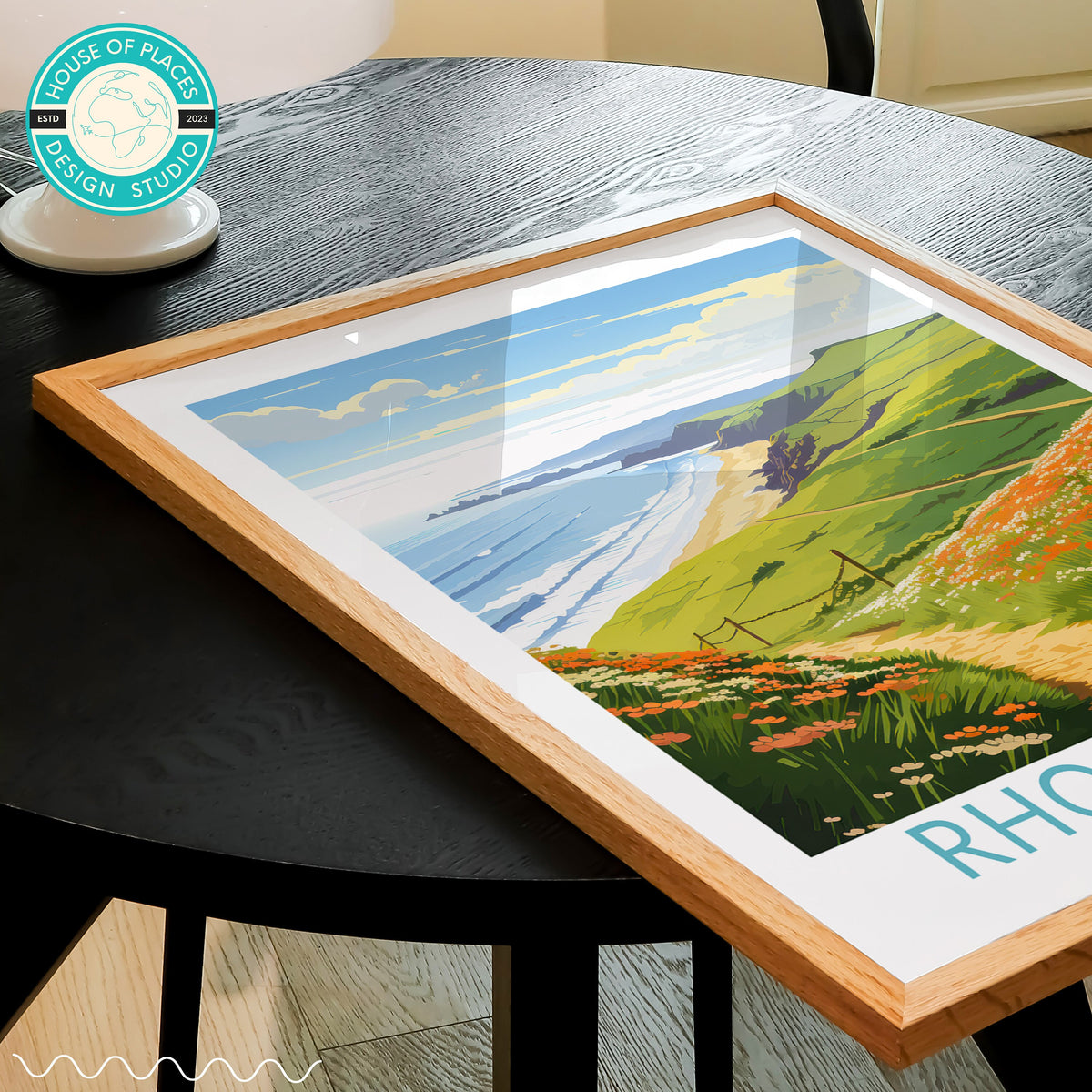 Rhossili travel poster – view 4
