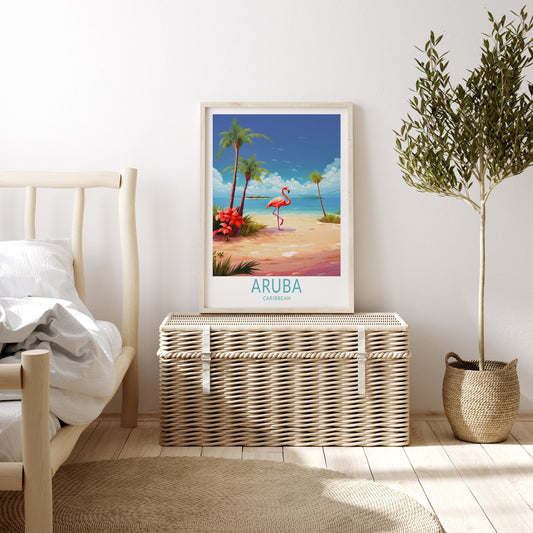 Aruba Beach travel poster – view 2