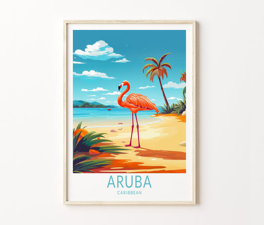 Aruba Travel Poster – North America Wall Art Print