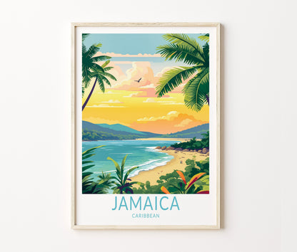 Jamaica Travel Poster – North America Wall Art Print