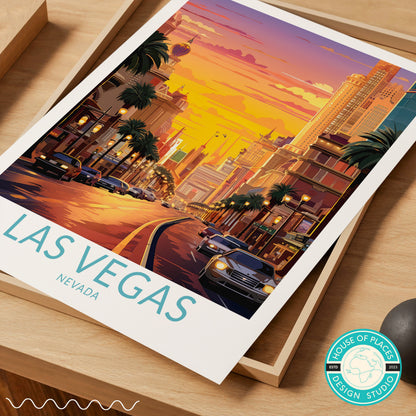 Las Vegas travel poster – view 6