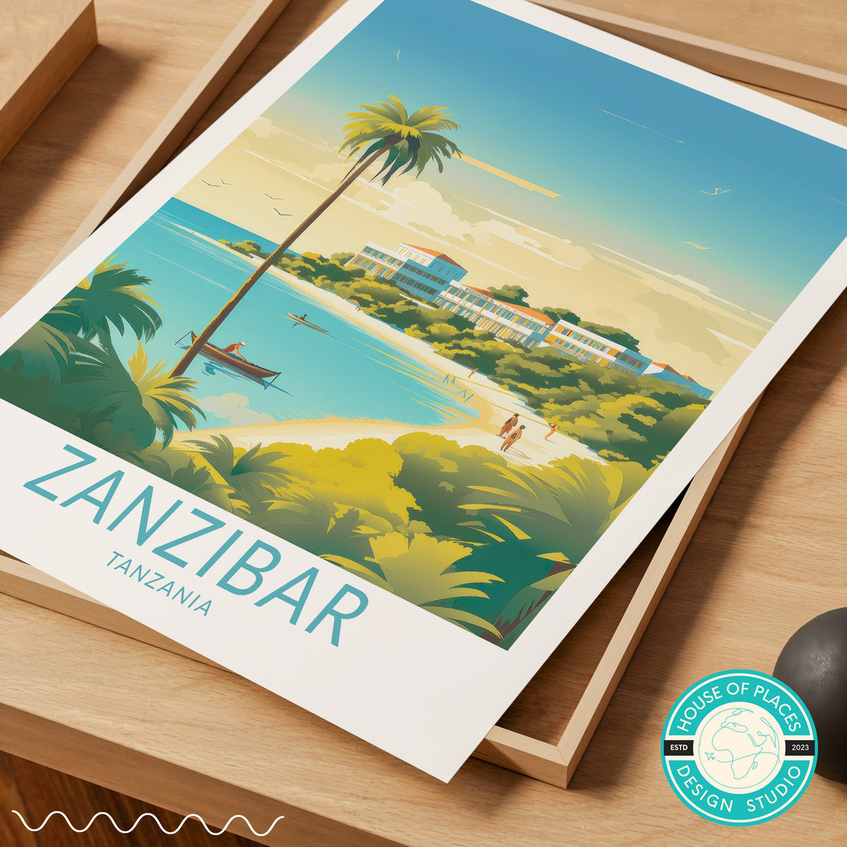 Zanzibar travel poster – view 6