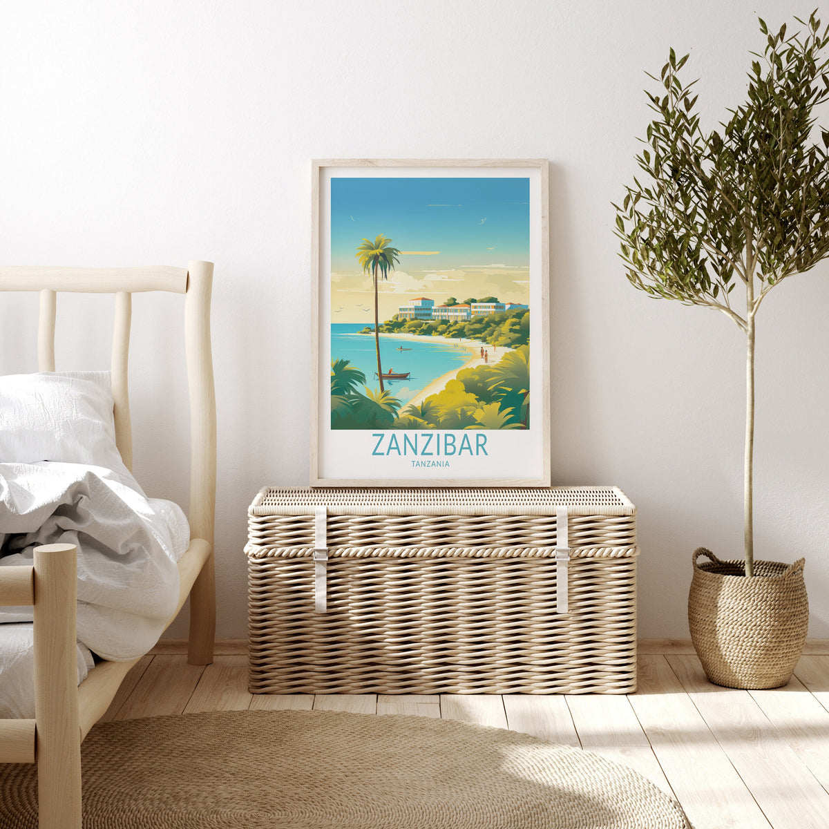 Zanzibar travel poster – view 2