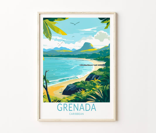 Grenada Travel Poster – Gallery Wall Art Print