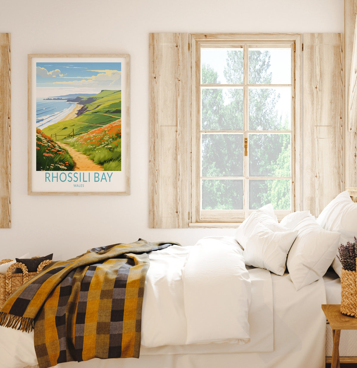 Rhossili travel poster – view 3