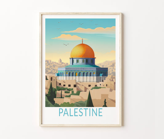 Palestine Travel Poster – Asia Wall Art Print