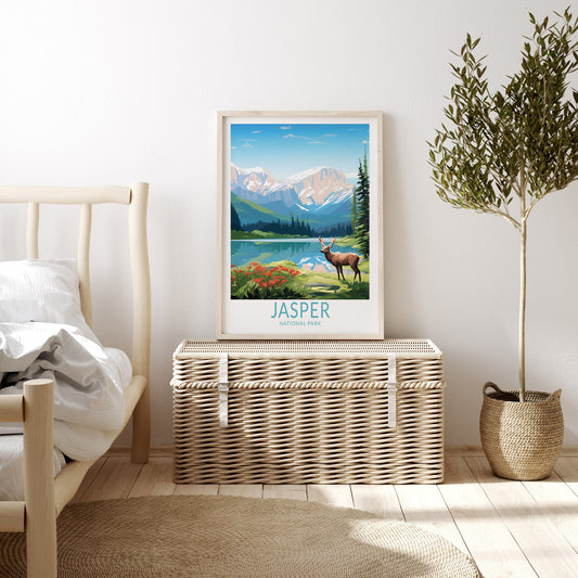 Jasper National Park travel poster – view 2