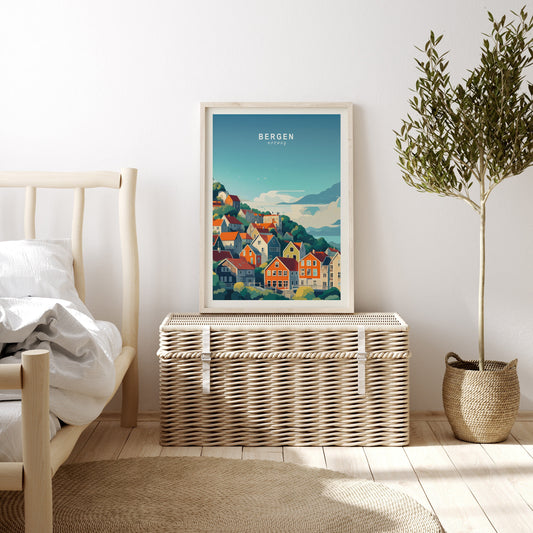 Bergen travel poster – view 2