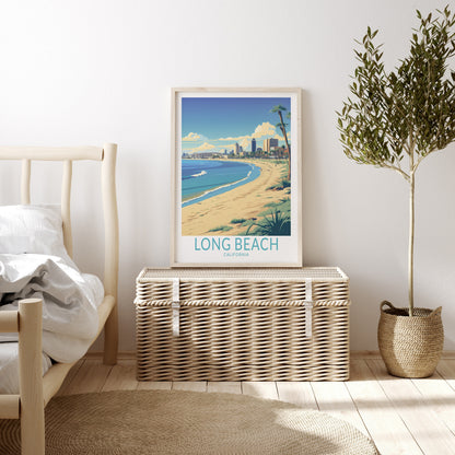 Long Beach travel poster – view 2