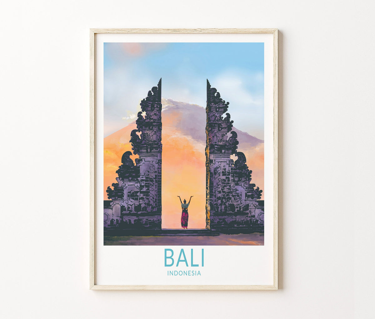 Bali Travel Poster – Indonesia Wall Art Print