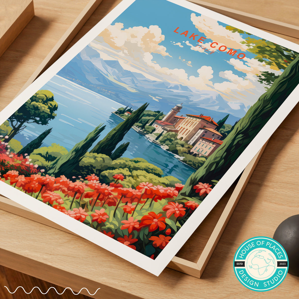 Lake Como travel poster – view 6