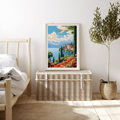Lake Como travel poster – view 2