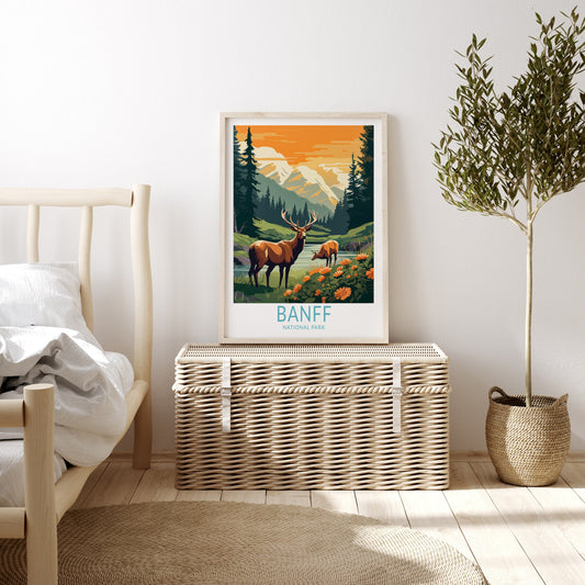 Banff National Park travel poster – view 2