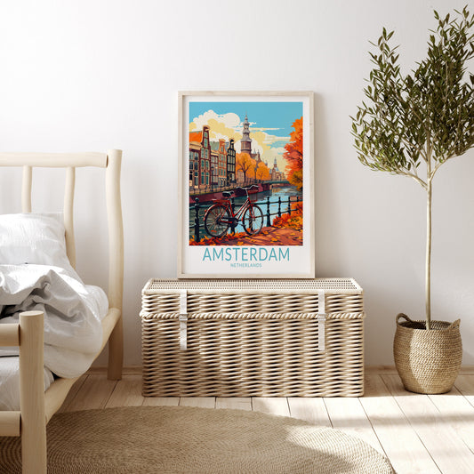 Amsterdam travel poster – view 2