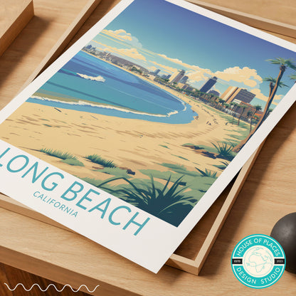 Long Beach travel poster – view 6