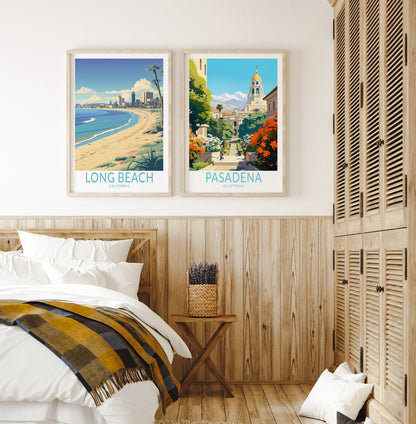 Long Beach travel poster – view 7