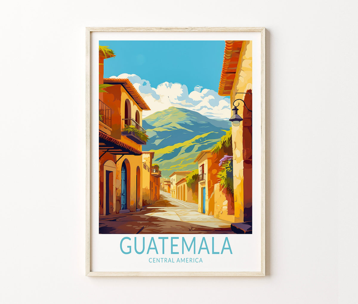 Guatemala Travel Poster – North America Wall Art Print