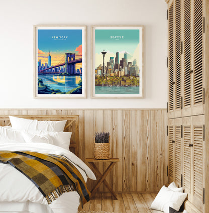 New York Brooklyn travel poster – view 6