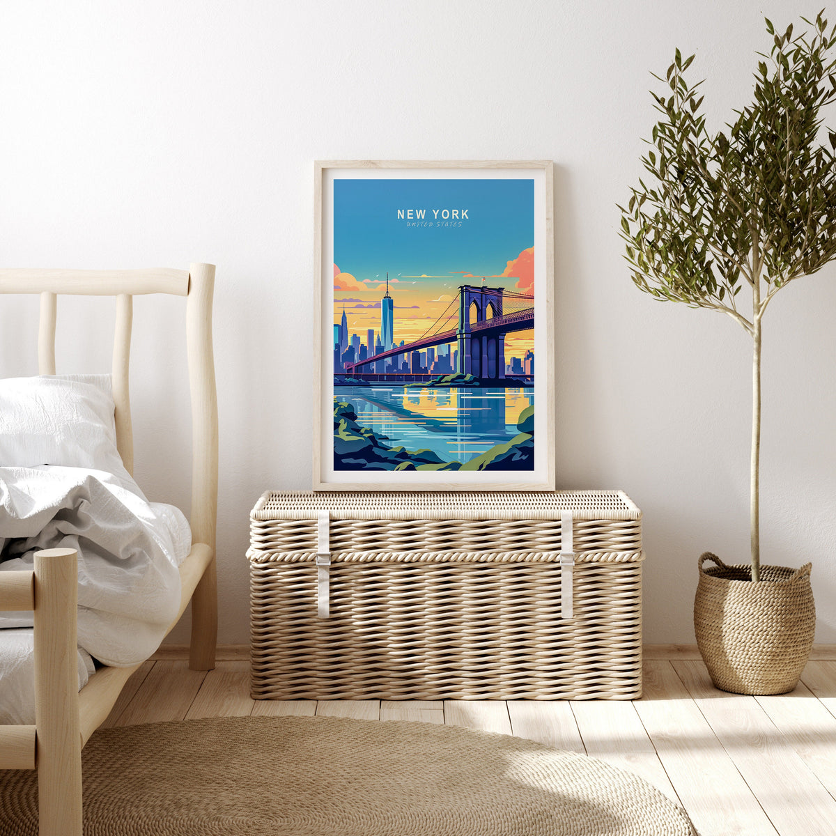 New York Brooklyn travel poster – view 2
