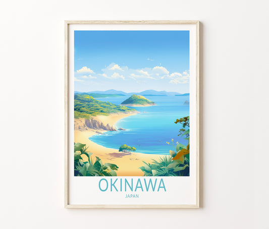 Okinawa Tokyo Travel Poster – Japanese Wall Art Print