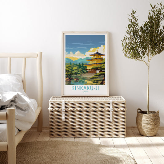 Kinkaku-ji Kyoto travel poster – view 2